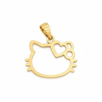 آویز طلای دروین مدل کیتی لاو کد: P512